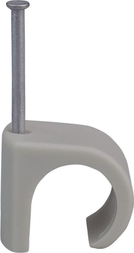 Plastklips rund C14-20 grå 15pk