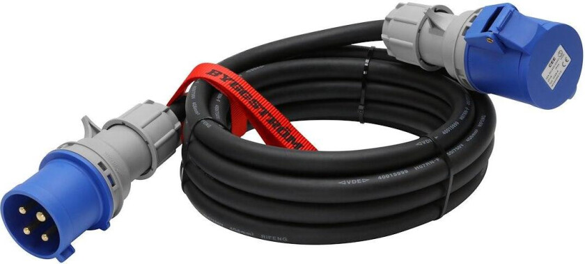 Skjøtekabel 3-Fas 32A 230V 5m 4G6mm2 IP44