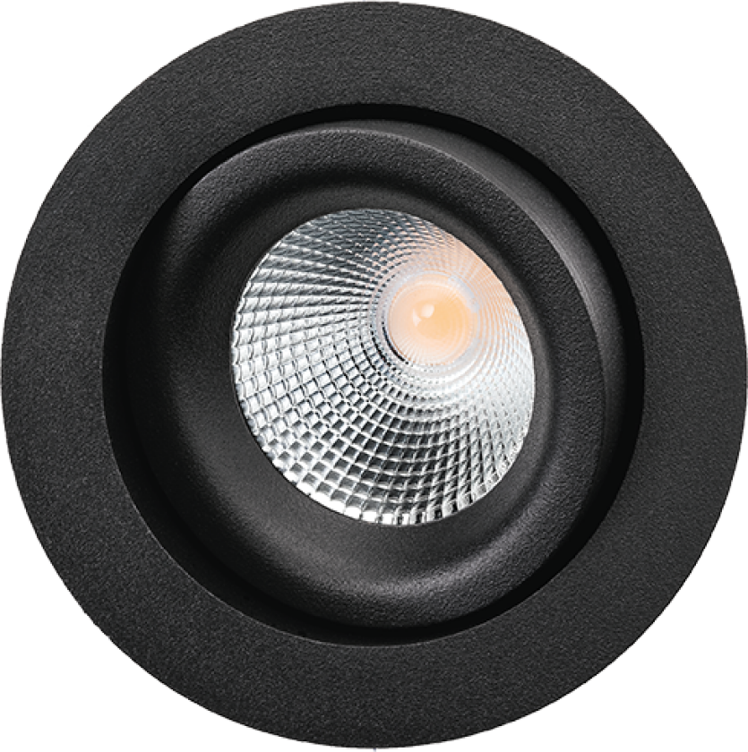 Junistar Lux 7W 2700K Faseavsnitt Sort