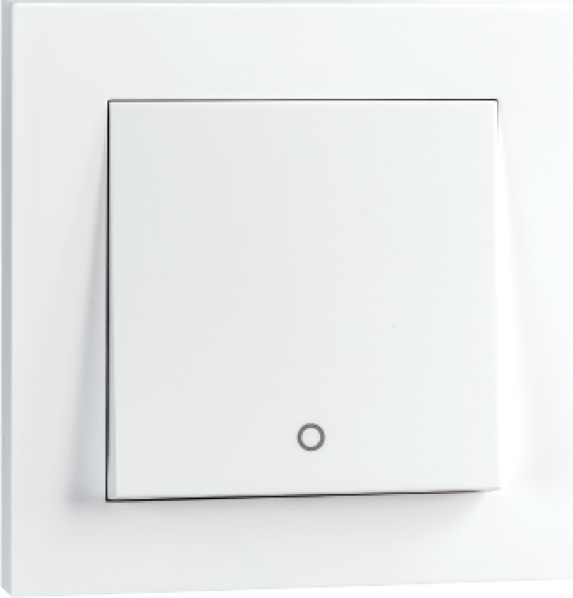Bilde av Bryter Innfelt Hvit 2-pol