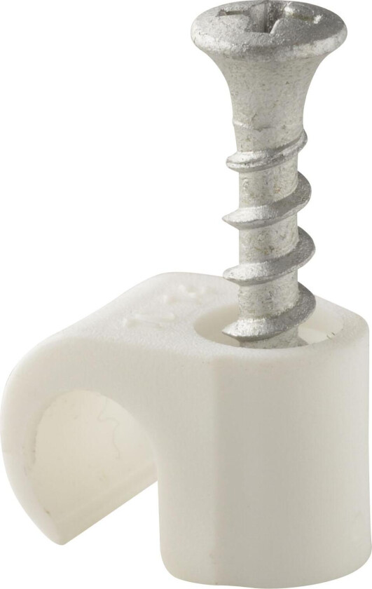 Rund clips m/skrue 10-14 (20stk)