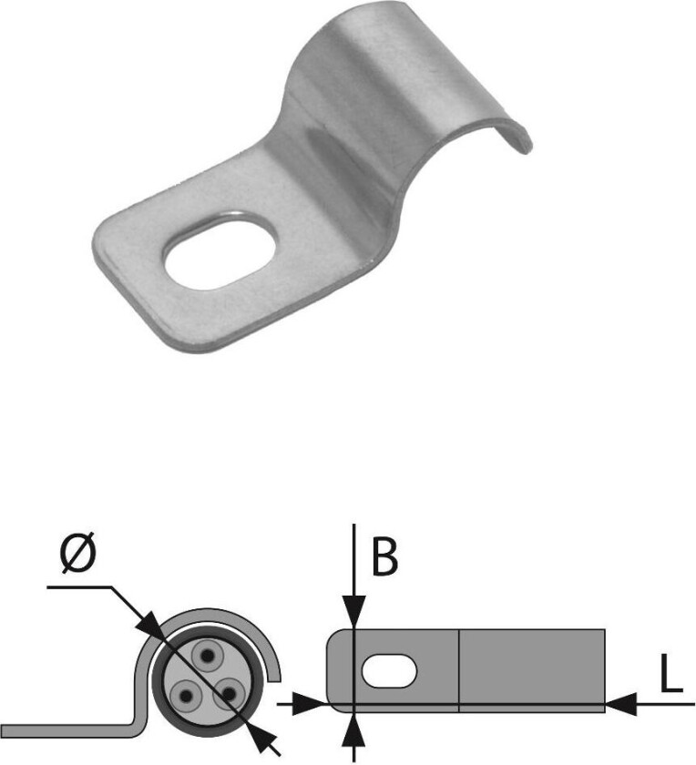 Halvsadel 16mm S1-1x16