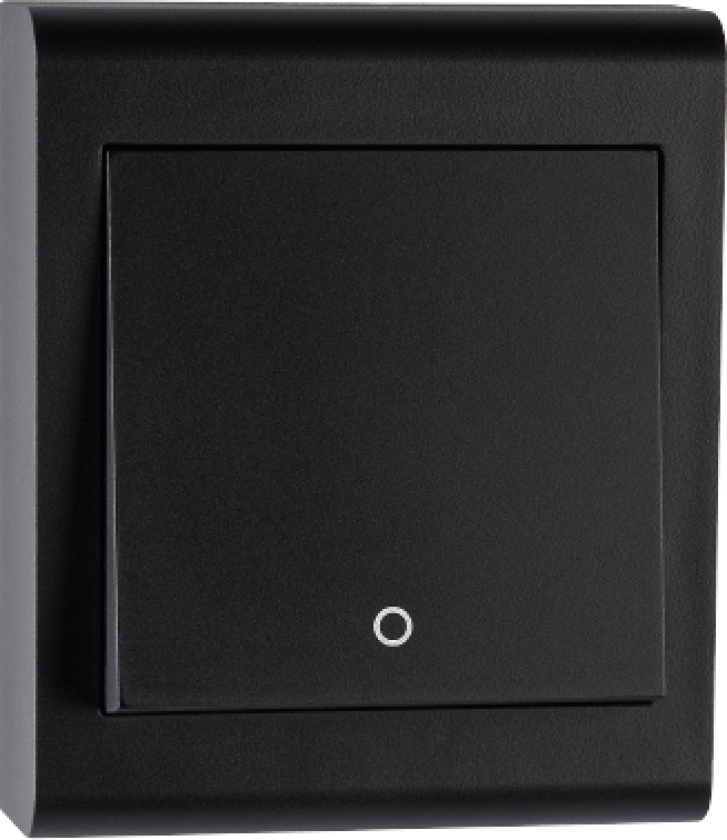 Bryter Påvegg Sort 2-pol