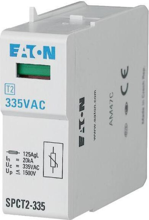 Overspenningsplugg 1-polet 385VAC 20kA