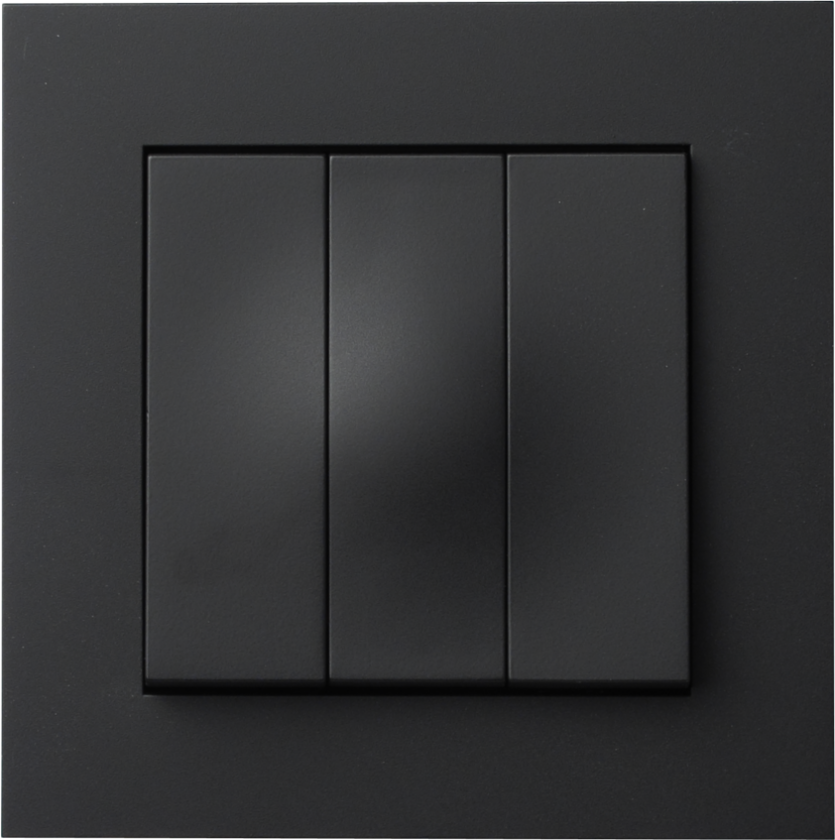 Plus Bryter Innfelt 1+1+1 Sort