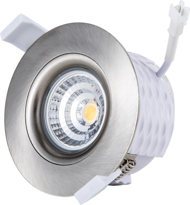 Swan 9W Rett-i-isolasjon 2700K RA95 Nickel