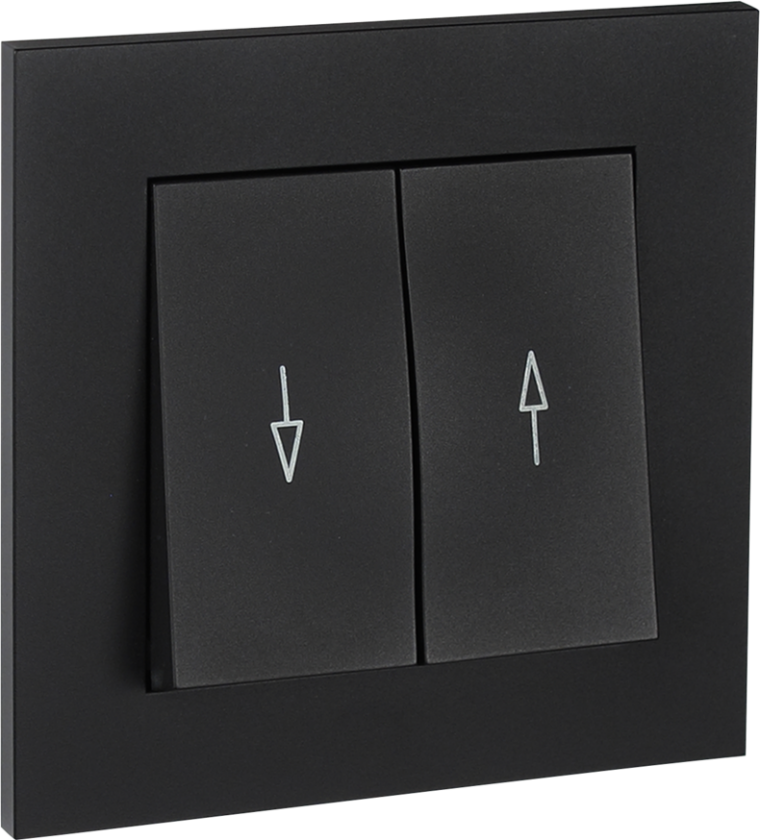 Plus bryter markise innfelt 2M sort