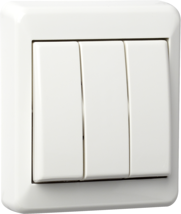 1+1+1 pol bryter påvegg