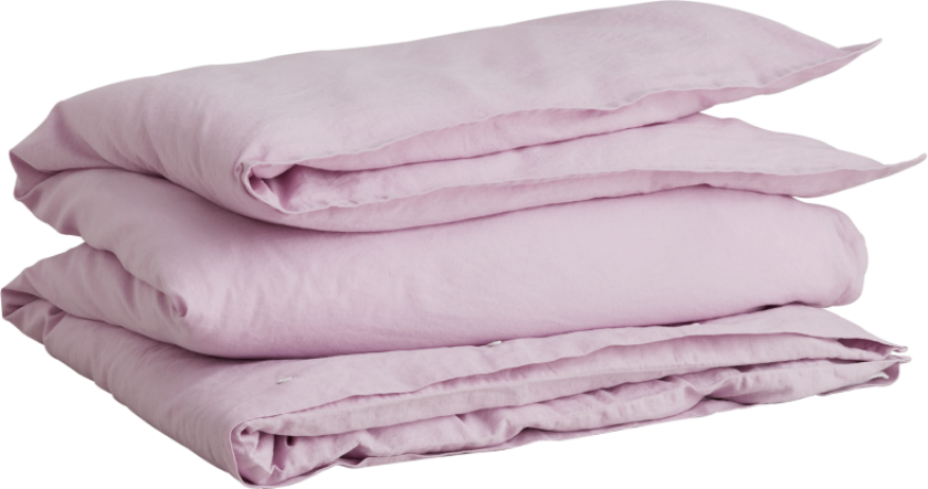 Sengesett Bomull-Lin Soothing-Lilac 200x220cm
