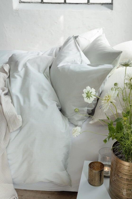 Cille Sengesett Bomull Grønn 140x200