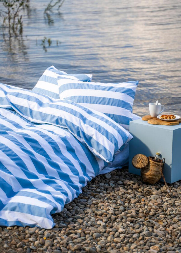 Sengesett Leo Bomull Blå 140x200