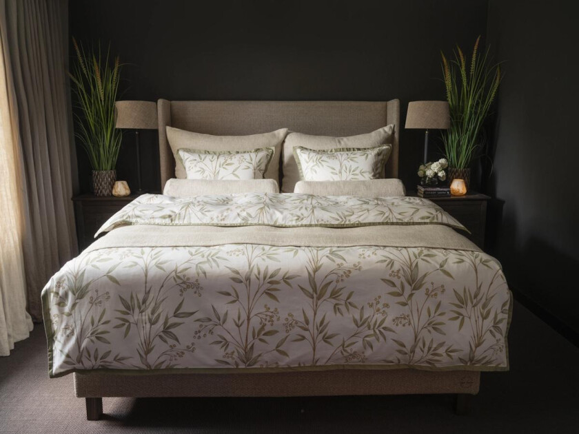 Sengesett Luno Sateng Grønn 140x200