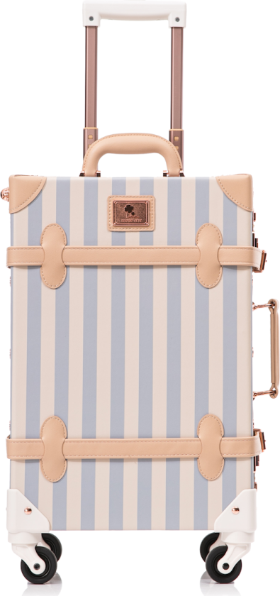 Koffert Retro Stripe-Blå 20"