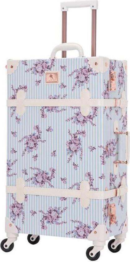 Koffert Retro Blomster-Blå 24"