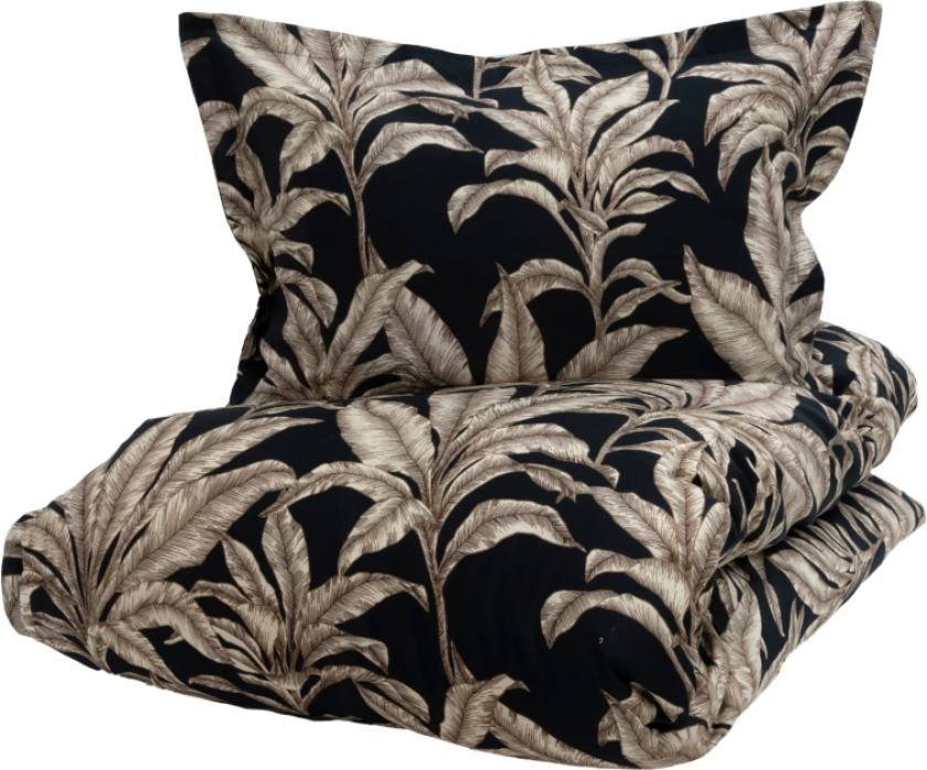 Babylonstoren Sengesett Sateng Sort-Mønstret 140x220