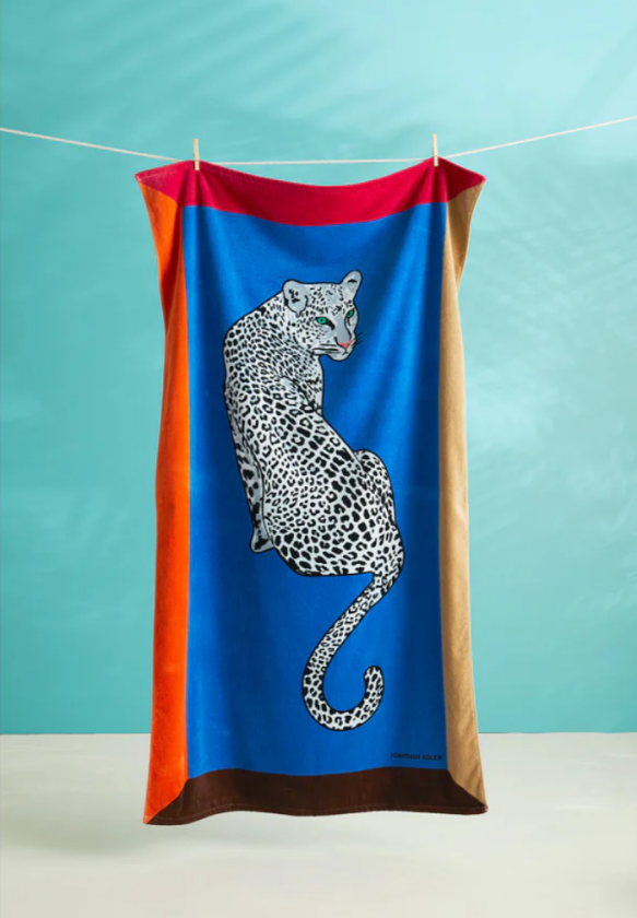 Leopard Strandhåndkle 102x178