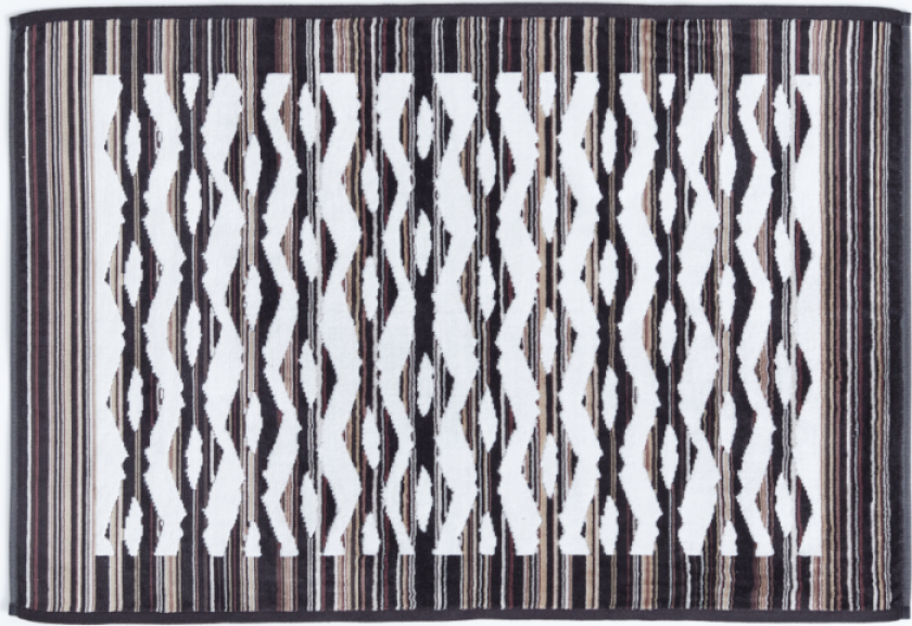 Ripple Mørk Badematte 60x90