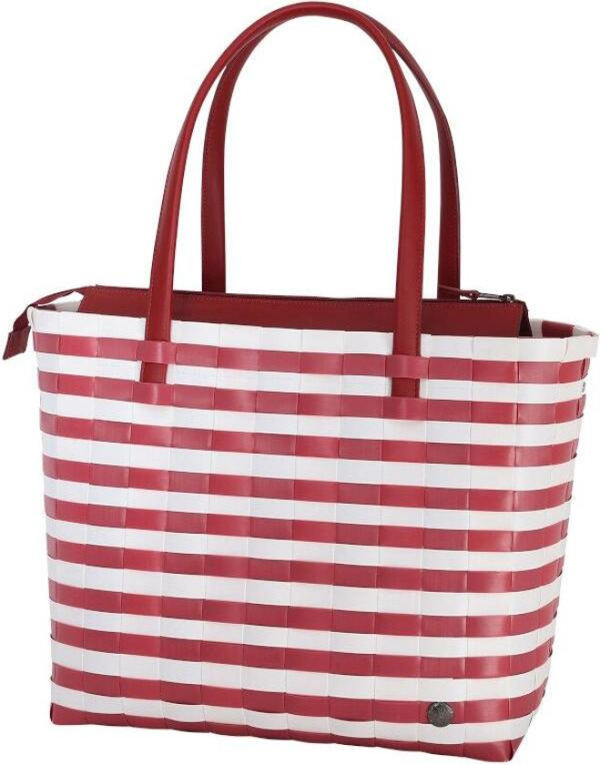 Sunny Bay Strandveske Rødstripet 39x17xH34cm