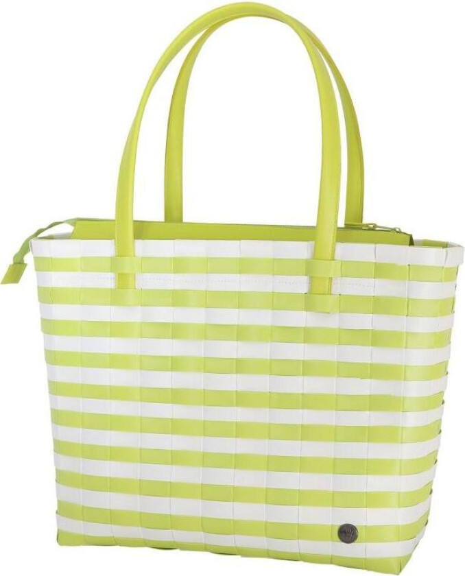 Sunny Bay Strandveske Grønnstripet 39x17xH34cm