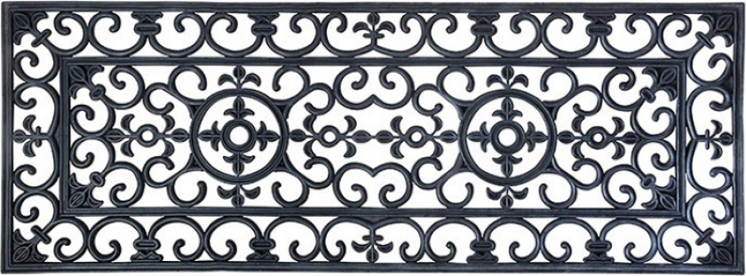 Dørmatte Gummi Sort 45x119,5cm