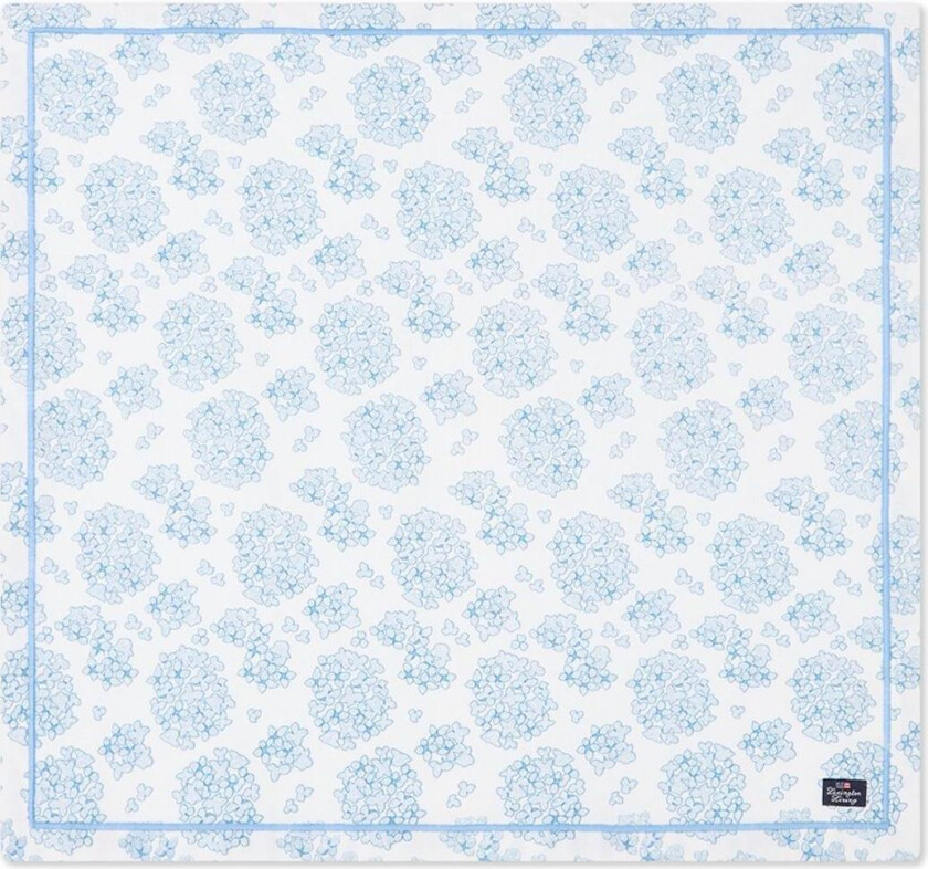Stoffserviett Floral økologisk bomull Blå 50x50