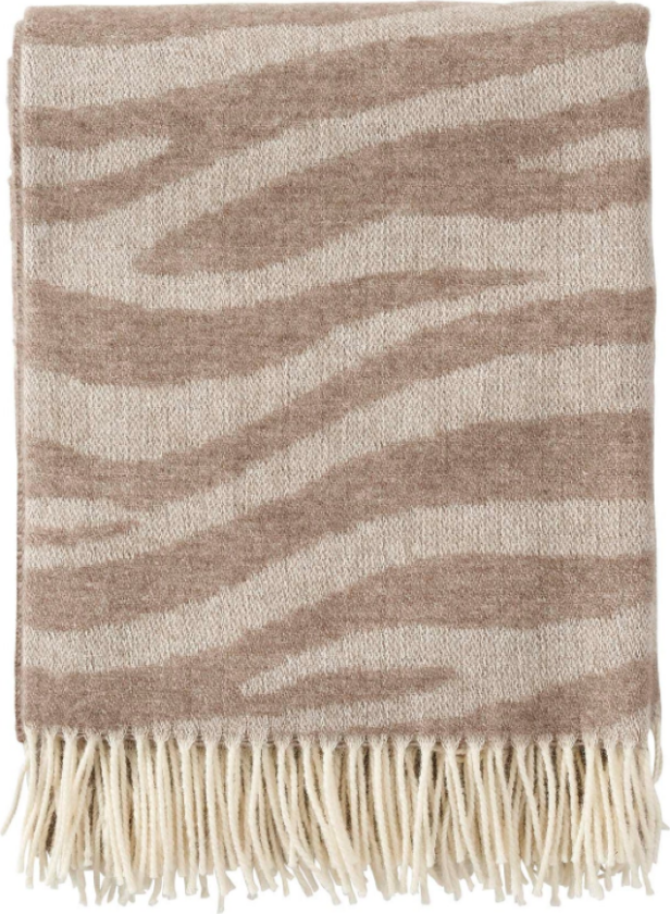 Savannah Pledd Merino- og Lammeull, Nougat