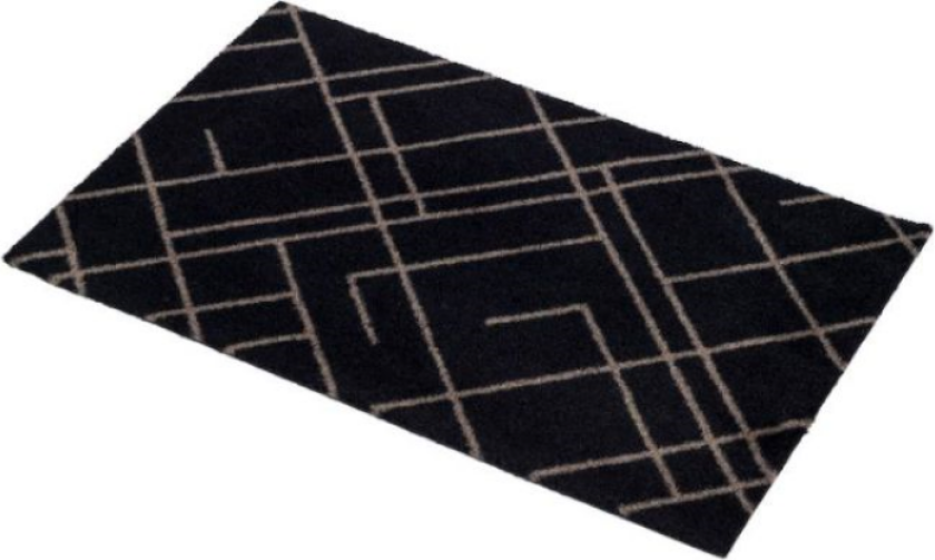 Dørmatte Lines Svart 40x60