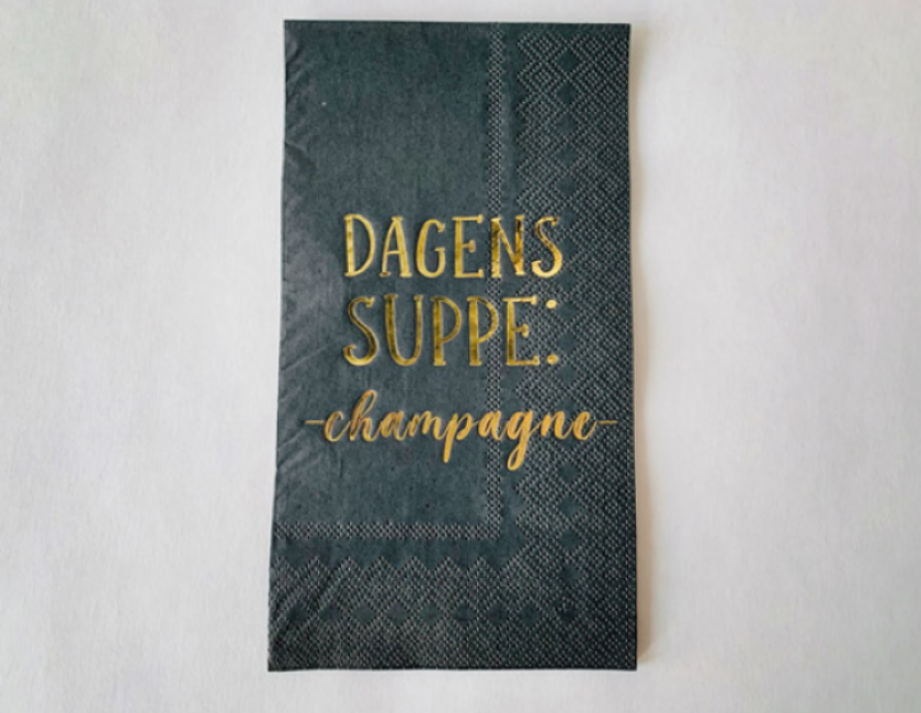 Servietter Dagens Suppe: Champagne