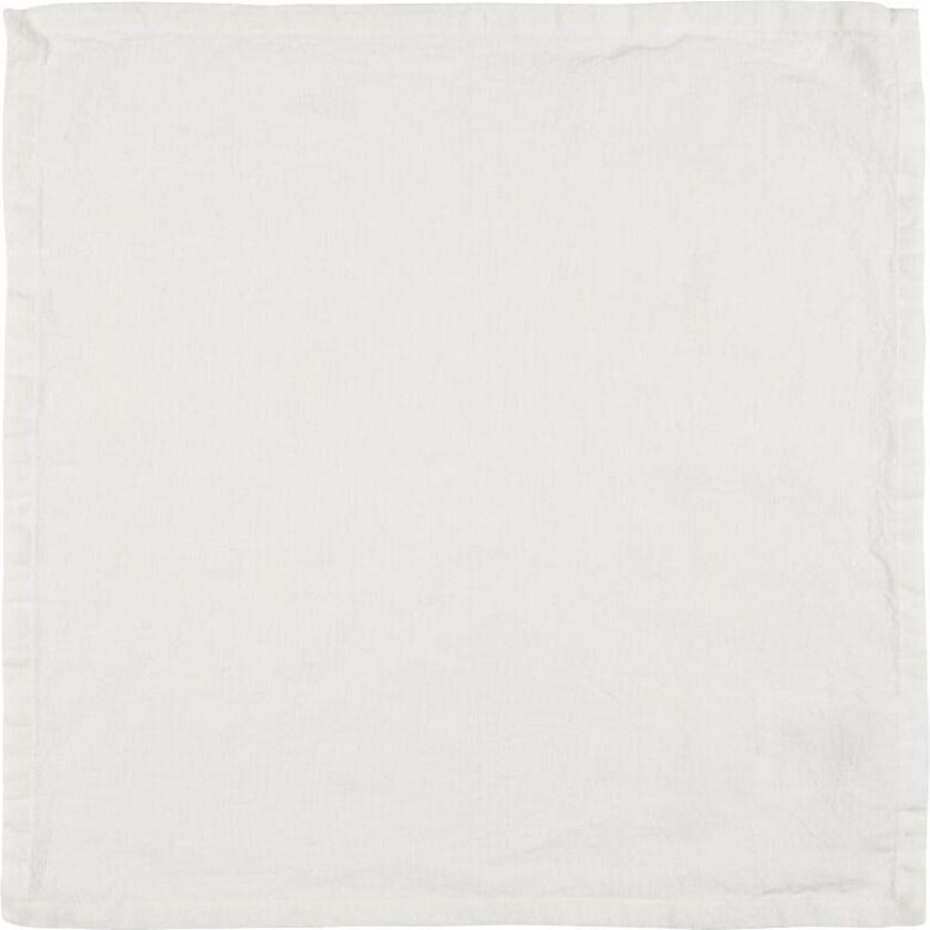 Freja Serviett kremfarget 40x40 bomull-lin