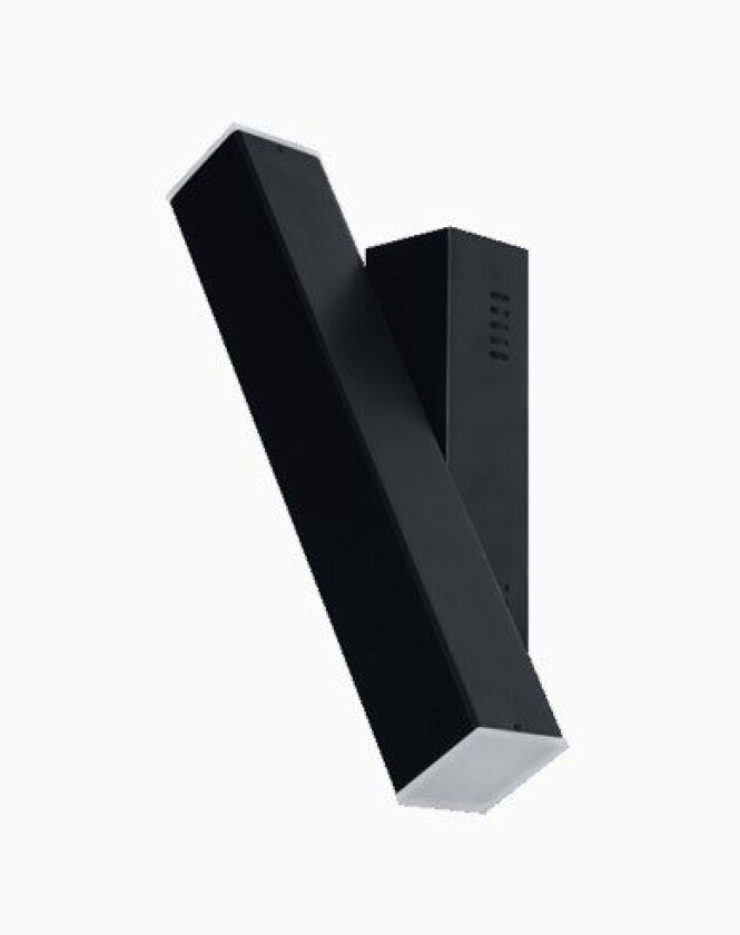 Smart+ Wifi Orbis wall Cross LED Black, roterbart veggarmatur