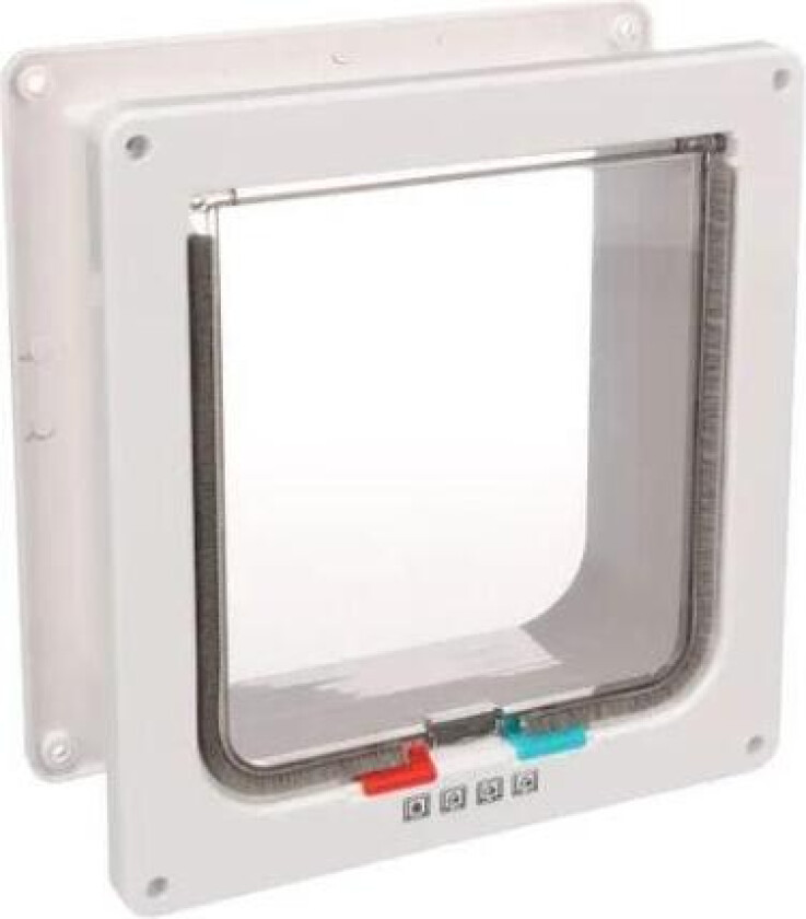 Katteluke 4-veis med Tunnel - Hvit