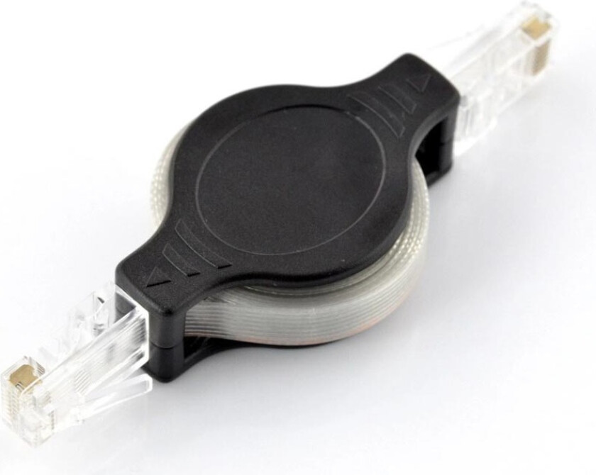 Opprullbar nettverkskabel RJ45 patchcord, 1 meter