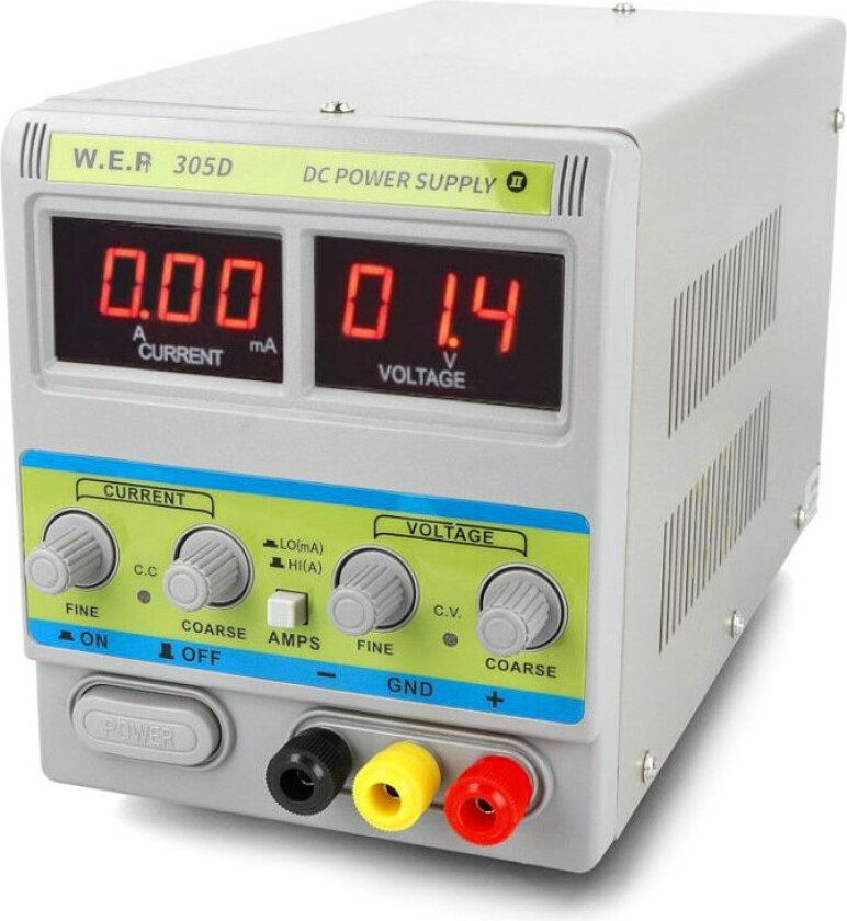 Bilde av Laboratoriestrømforsyning WEP PS-305D II 30V 5A
