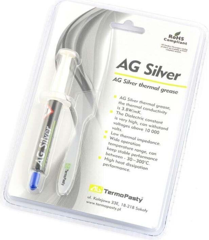 AG Silver thermal paste 3g - kjølepasta