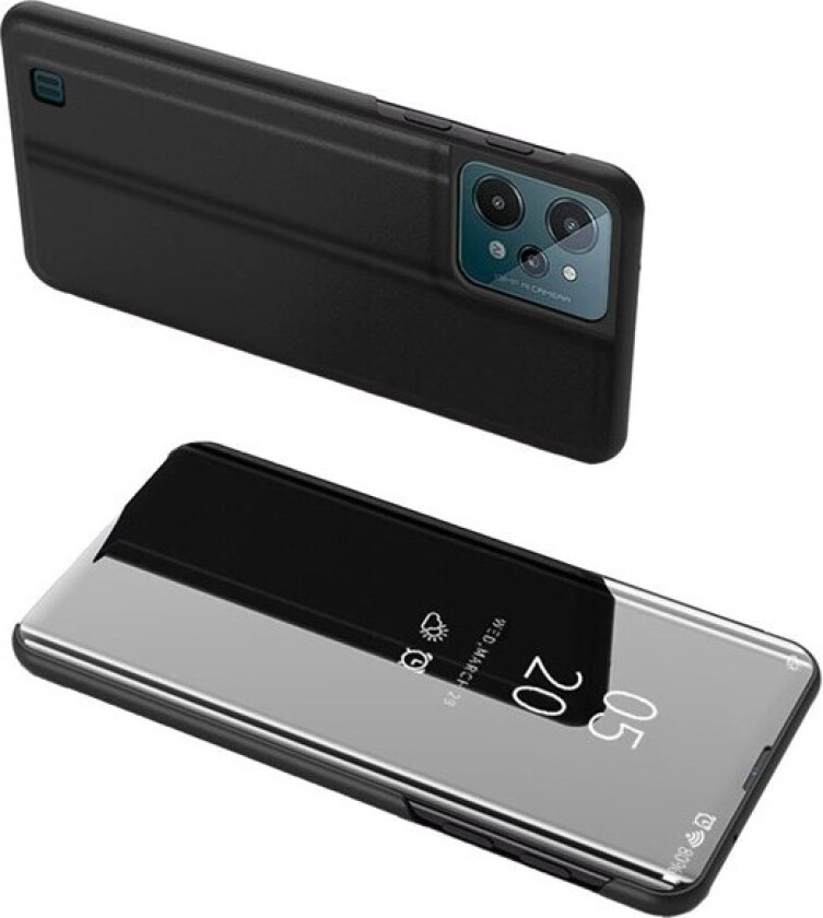 Clear View Case Cover for Realme C31 Flip Cover Black