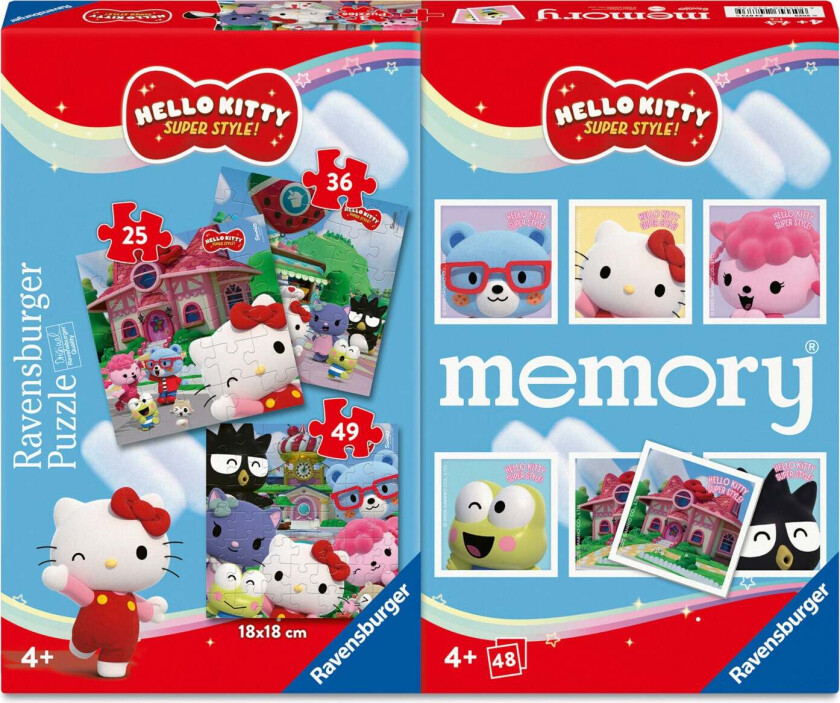 Spill Hello Kitty 3 Puzzle Memory