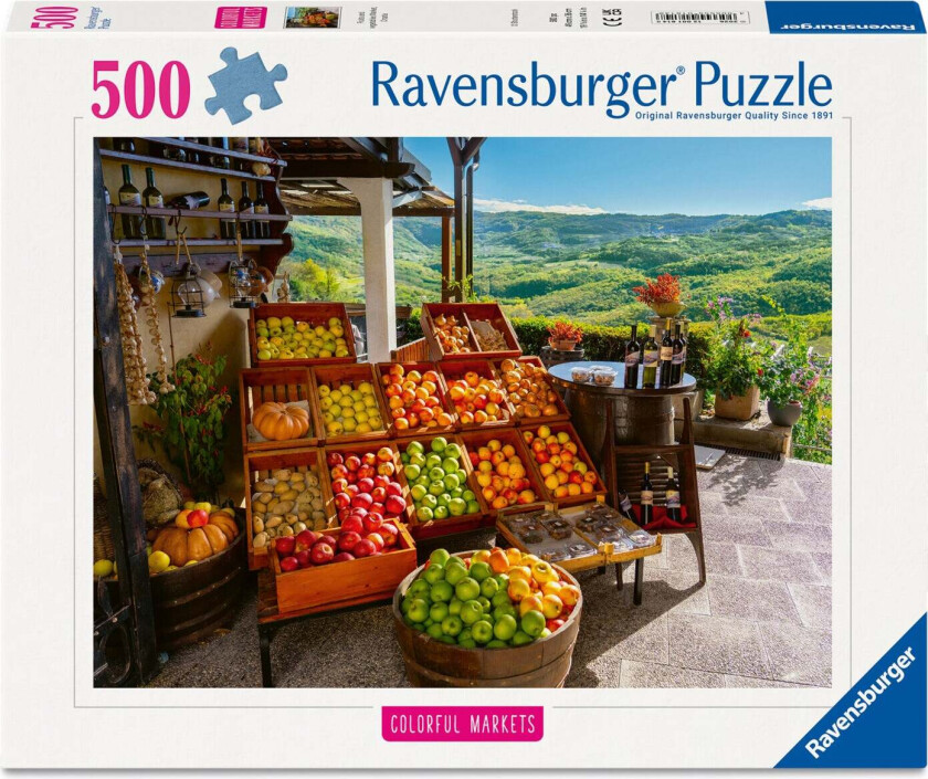 Puslespill 500 Fruktmarked Ravensburger