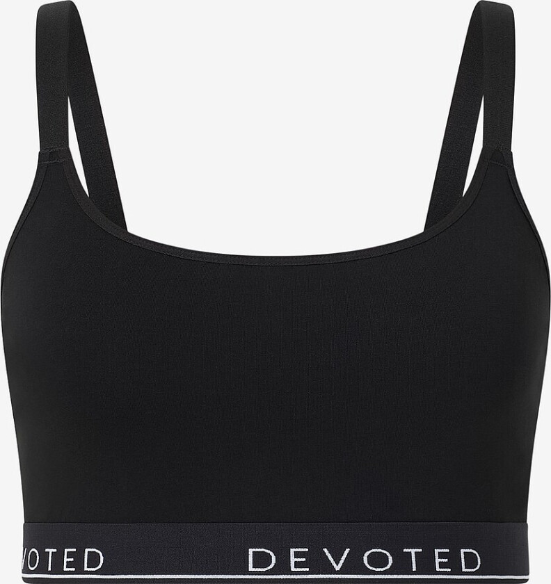 Myk BH lComfy Solid Bra Strap Top - Svart