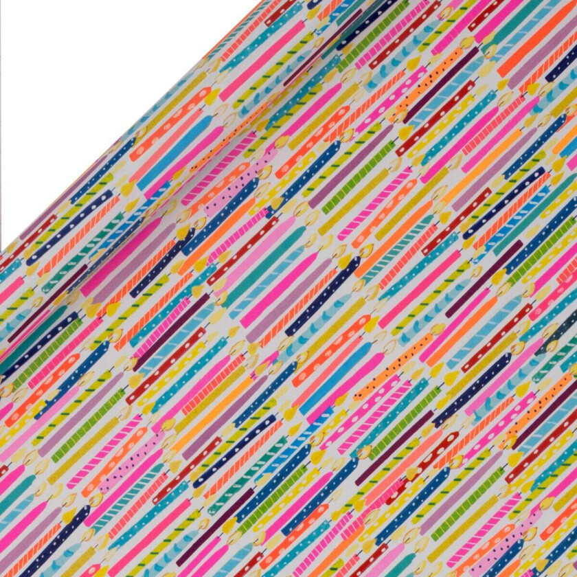 Gavepapir 4m Candle Bright