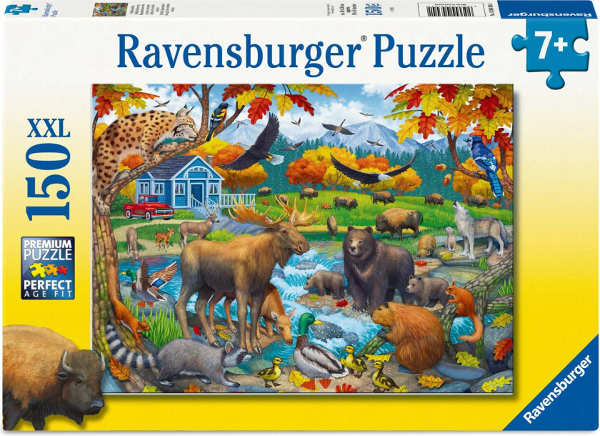 Puslespill 150 Samling Av Dyreliv Raven