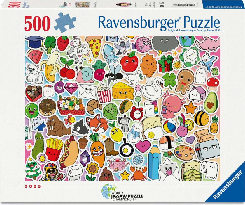 Puslespill 500 Cute Kawaii Ravensburger