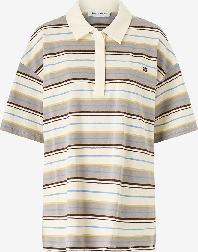 Pologenser PilSW Oversize Striped Polo Shirt - Brun