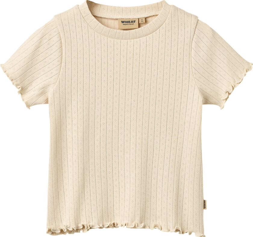 T-skjorte - Rib - Irene - Mandel Peach - - 8 år (128) - T-skjorte