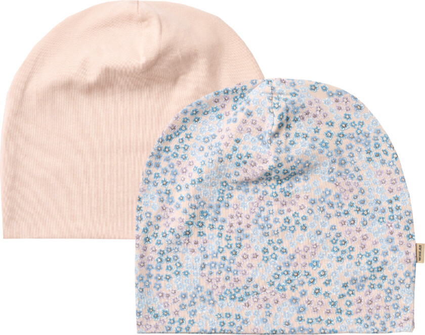 Luer - 2-pack - Aidan - Powder Blue Blomster - - 52-53 cm - Lue