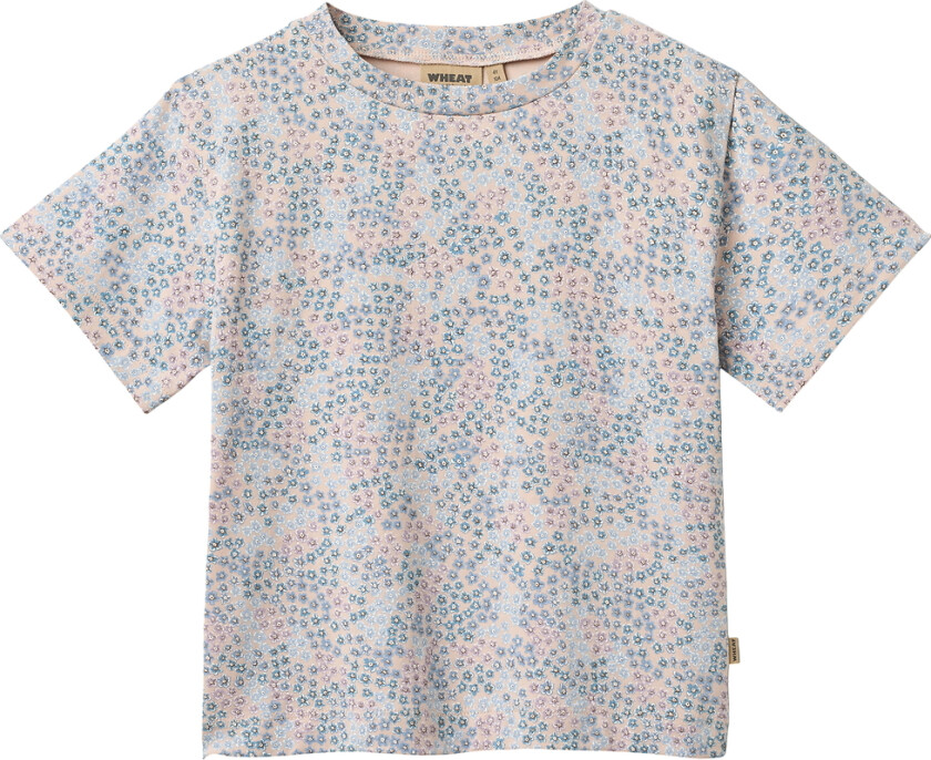 Bilde av T-skjorte - Ella - Powder Blue Blomster - - 4 år (104) - T-skjorte