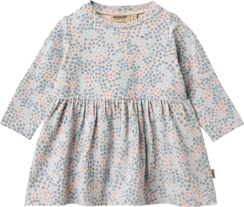 Kjole - Sessa - Powder Blue Blomster - - 1½ år (86) - Kjole