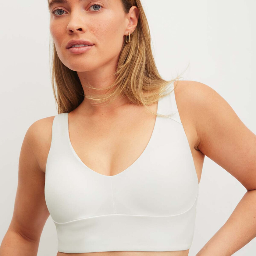 Natural Skin BH topp, hvit, Størrelse: M, Kvinner
