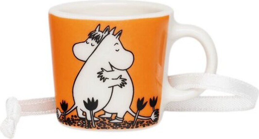 Mummikopp mini 3 cm Kjærlighet oransje