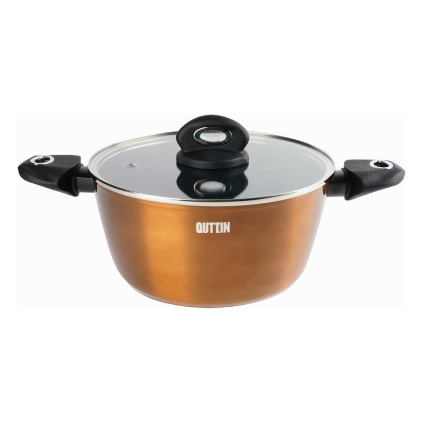 Gryte med lokk Quttin Foodie Copper (24 x 9,5 cm)