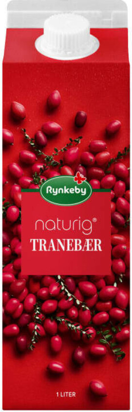 Rynkeby Naturig Tranebærdrikk 1l